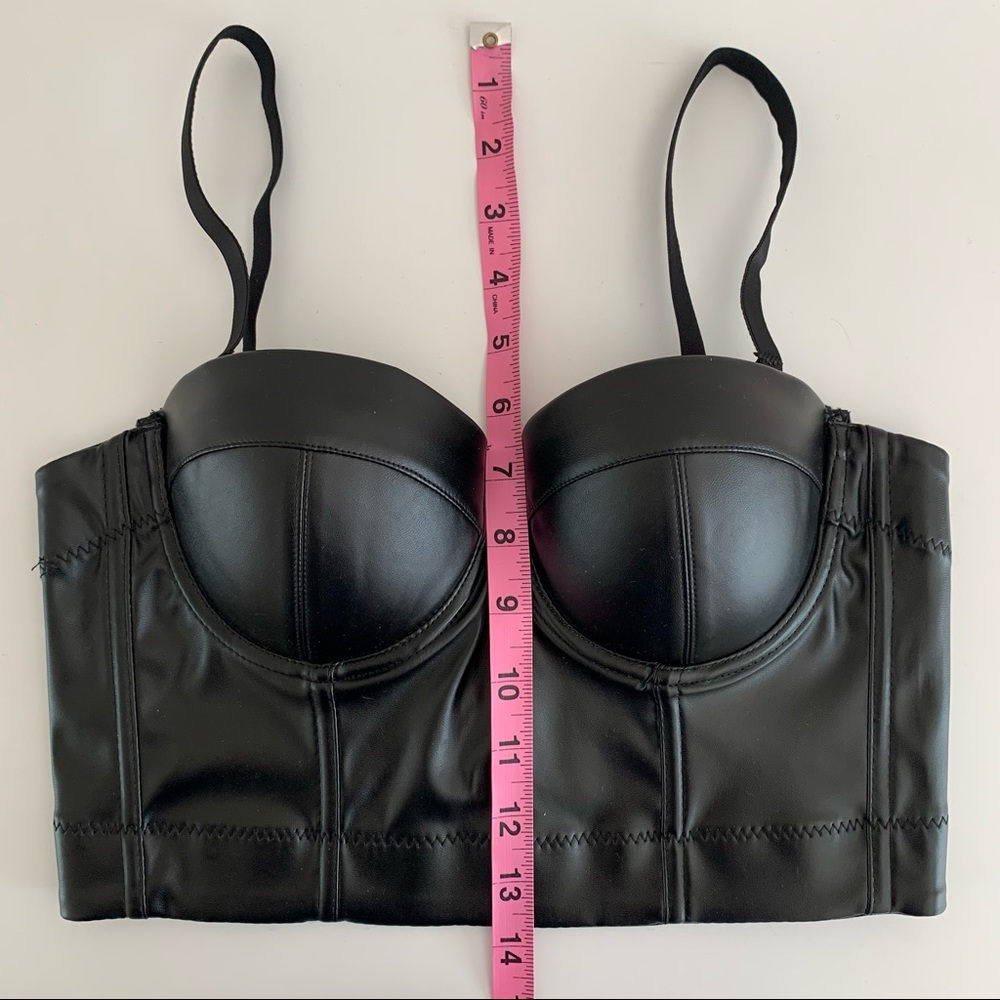 faux leather corset bustier - Picture 5 of 8